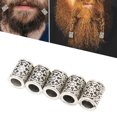 thumbnail image 1 of Cuentas de pelo vikingo, 5 piezas, cuentas de barba vikingas, cuentas de pelo, diseño de próxima generación, 1 of 12