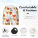 thumbnail image 3 of Balery Cute Fox with Heart Bañador para hombre, shorts de playa de secado rápido con entrepierna y forro de compresión-Small, 3 of 6