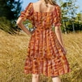 thumbnail image 3 of Bacon! Lot's of Bacon! Wrapped in Bacon! Short Sleeved Dress Elegant gown sensual dress for women Dress, 3 of 5