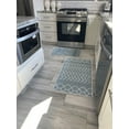 thumbnail image 2 of SussexHome Non Skid Washable Kitchen Runner Rugs Set of 2 - Ultra-Thin Lattice Area Rugs for Laundry Room, Entryway, Bathroom - Multipurpose Set of 44 x 24 and 31.5 x 20 Inches Floor Mats, 2 of 6