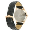Bulova Men's RoseGold Case Dress Watch with Leather Strap 97B164