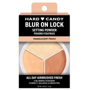 Hard Candy Blur On Lock Setting Powder, Brightening & Baking Loose Powder, Translucent Peach 5294