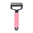 thumbnail image 1 of asddcavvf Upgraded Pet Dematting Comb for Dogs Cats Deshedding Undercoat Rake with Double Stainless Steel Teeth Dogs Reusable Lint Rollers Swifter Steamer Mop Washable Lint Rollers for Pet Hair Extra, 1 of 3