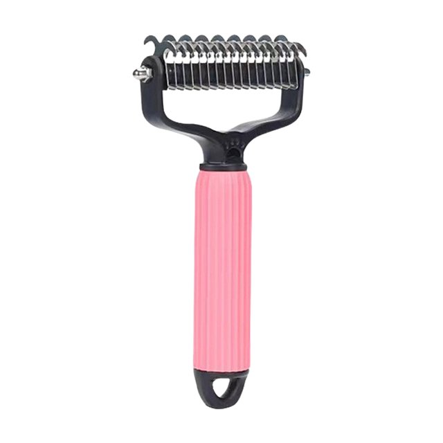 asddcavvf Upgraded Pet Dematting Comb for Dogs Cats Deshedding Undercoat Rake with Double Stainless Steel Teeth Dogs Reusable Lint Rollers Swifter Steamer Mop Washable Lint Rollers for Pet Hair Extra
