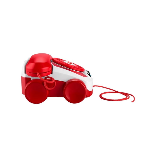Teléfono Parlanchín Fisher-Price Edición 80 Aniversario Mattel - Juguete De Arrastre Para Bebés 1 Año, Con Ruedas Y Sonidos