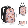 thumbnail image 2 of Disketp Funny Chicken Mochila Estampada de Gran Capacidad con Lonchera y Estuche, Set de 3 Piezas para Estudiantes, 2 of 7