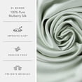 thumbnail image 2 of Fishers Finery 25 Momme 100% Pure Mulberry Silk Pillowcase for Hair & Skin, Grade 6A, Standard, Light Green, 2 of 8