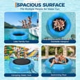 thumbnail image 2 of Inflatable Water Trampoline for Adults – Heavy-Duty 10x10ft PVC Floating Bouncer with Double Elastic Rope, Electric Pump & Ladder – Lake, Pool, Ocean Use – Blue & Yellow – Portable Recreation Equipme, 2 of 7