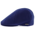 thumbnail image 3 of Walrus Hats Blue Luxe Grand Master Duckbill Cap – Classic 6-Panel Wool Blend Flat Cap – Suede Brim Underside & Soft Cotton Liner for Timeless Comfort, 3 of 7