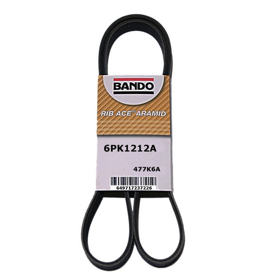 Bando 6PK1212A OEM Quality Serpentine Belt Fits select: 2007-2012 NISSAN SENTRA, 2013-2020 NISSAN NV200