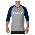 thumbnail image 1 of MmF - Mens Raglan Sleeve Baseball T-Shirts, up to Size 3XL - Italy, 1 of 4