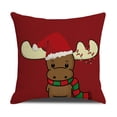 thumbnail image 4 of 4 fundas de cojín con temática navideña, funda de almohada de copo de nieve, funda de almohada navideña, funda de cojín navideña, funda de almohada navideña para sofá (B) oso de fresa Electrónica, 4 of 5