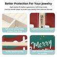 thumbnail image 3 of Christmas Travel Portable Square Jewelry Box Earring Necklace Bracelet Holder Display Case Organizer Box, Decorative Jewelry Stand Storage Box, 3 of 6