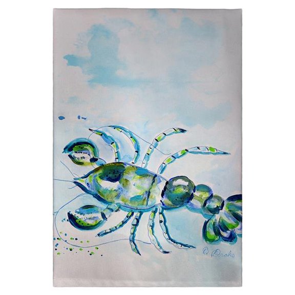 Betsy Drake GT1140 Blue Crayfish Guest Towel