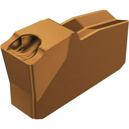 

Sandvik Coromant 40N151.2 5G Grade 1125 4mm Cutting Width Carbide Grooving Insert Neutral 0.3mm Corner Radius TiAlN Finish