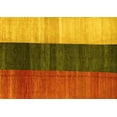thumbnail image 1 of Ahgly Company Indoor Rectangle Abstract Yellow Contemporary Area Rugs, 2' x 3', 1 of 4