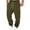 Army Green, variant on Men's Casual Cargo Pants Workout Joggers Stretch Sweatpants Fleece Drawstring Sweat Pants with Pockets