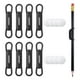 thumbnail image 1 of Juego de 8 soportes magnéticos para bolígrafos Uxcell, soporte magnético de silicona para refrigerador, pizarra blanca, escritorio, portapapeles, negro, 1 of 6
