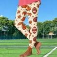 thumbnail image 2 of Cutuoiiu Comfy Yoga Pants for Women Football Season Graphic Slim-Leg Long Workout Leggings Gifts, 2 of 5