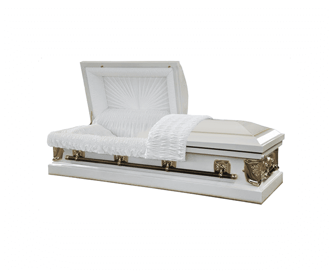 Casket Emporium, Funeral Casket, White Last Supper