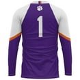 thumbnail image 3 of Unisex GameDay Greats #1 Purple Clemson Tigers Lightweight Volleyball Jersey, 3 of 4