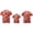 Red, variant on RUINIXCW Christmas Family Pajamas Matching Set Short Sleeve Christmas Elements Print Shirt Shorts Sleepwear