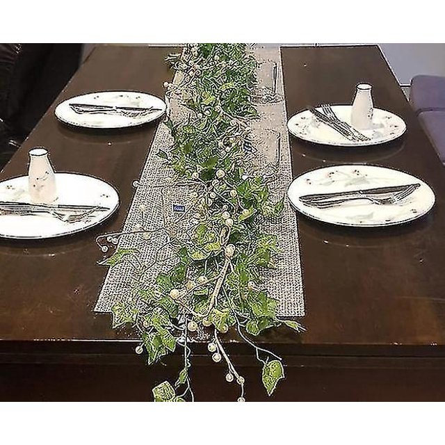Paquete de 12, Ivy Ivy, 84 pies, hojas de hiedra de seda realistas con tallos de plástico, ramitas verdes ZefeiWu 8390615834988