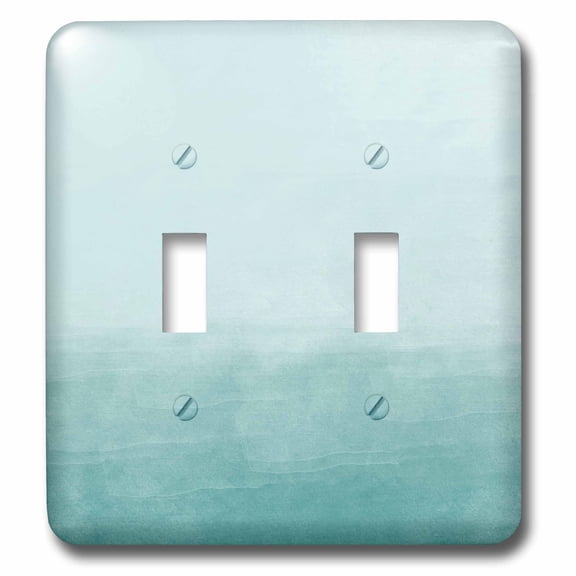 3dRose, Creamy Aqua Blue Watercolor Ombre, double toggle switch