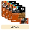 (4 pack) KIND Soft Baked Gluten Free Peanut Butter Almond Flour Blondie Squares, 1.4 oz, 6 Count