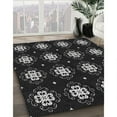thumbnail image 2 of Ahgly Company Indoor Round Patterned Black Novelty Area Rugs, 6' Round, 2 of 6