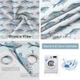 thumbnail image 4 of Coastal Fishes Blackout Curtains for Bedroom/Living Room, Thermal Insulated Kitchen Curtains, Summer Watercolor Ocean Animals Grommet Darkening Window Treatment Drapes 52"x84"x2, 4 of 8