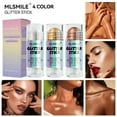 thumbnail image 5 of Kokovifyves Highlighting Stick Pearlized Body Glitter Full Brightening Face Stereo Highlighter Makeup 11g, 5 of 5