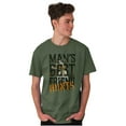 thumbnail image 4 of Mans Best Friend Hunting Fish Outdoor Men's Big & Tall Crewneck Graphic Tee Brisco Brands 2X, 4 of 5