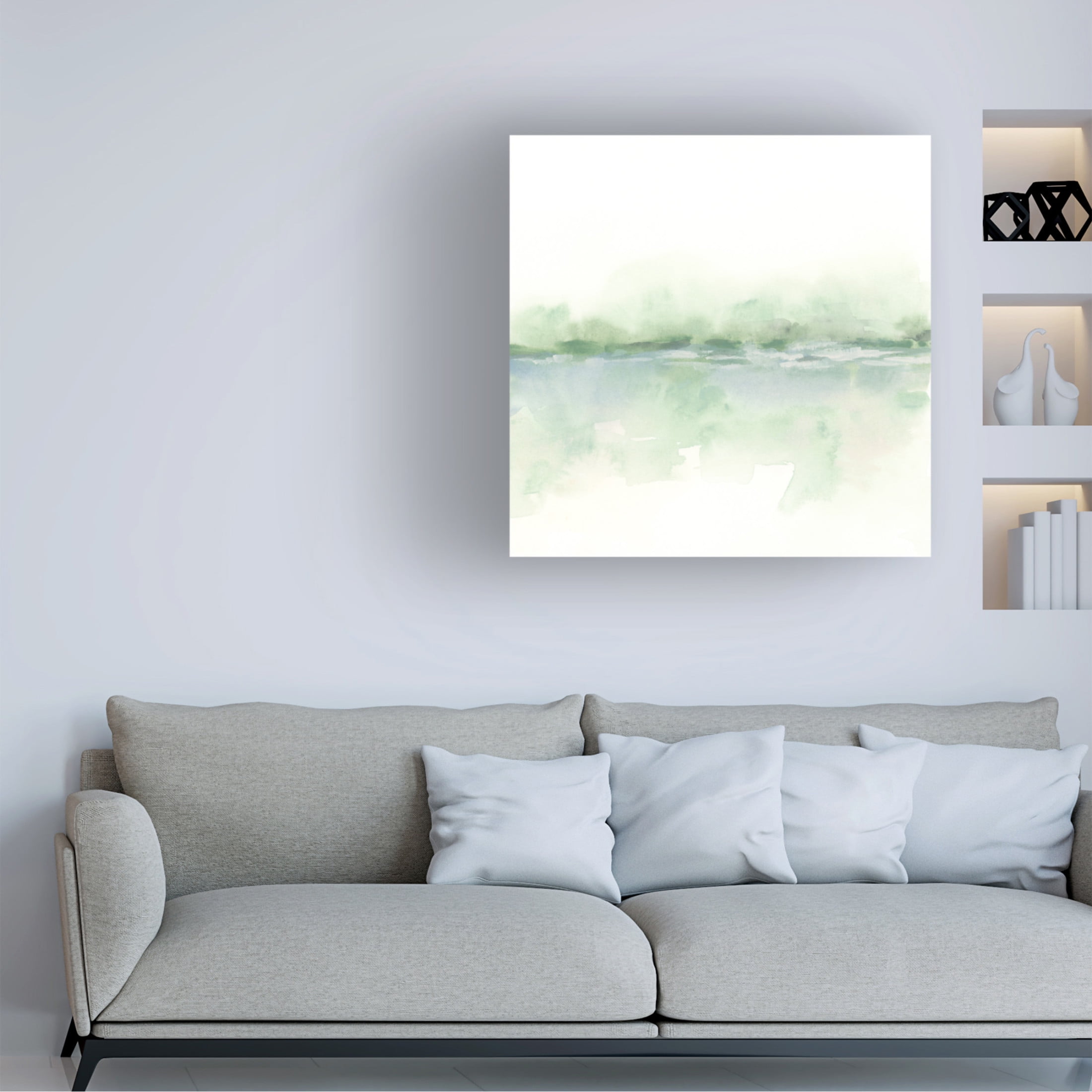 Trademark Fine Art June Erica Vess  Moss Mist I Canvas Wall Art