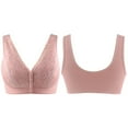 thumbnail image 4 of Women's Front Closure Full Coverage Padded Comfort Bra Wire-Free Bra, 4 of 5