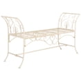 thumbnail image 3 of Safavieh Adina Indoor/Outdoor Wrought Iron Rustic Garden Bench, 3 of 8