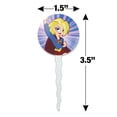thumbnail image 6 of DC Super Hero Girls Supergirl Cupcake Picks Toppers Decoration Set of 6, 6 of 7