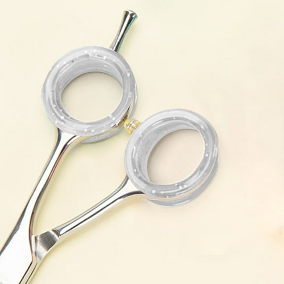 Silicone Finger Protector Rings Set for Pet Grooming Shear Thumb Inserts and Hair Cutting Scissors Accessories