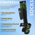 thumbnail image 5 of 6 Pairs Compression Socks, 20-30 mmHg Knee High Compression Socks, Nylon Unisex Compreeion Sport Sock for Running, Nursing, Athletic Hiking(L/XL), Combination D, 5 of 7
