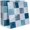 Checkered 2, variant on Peel and Stick Backsplash Subway Tiles, White Zig Zag Chevron  Self Adhesive Thicker Design Wall Tile Panels for Kitchen Bathroom Balcony (10-Sheet, 12"x9")