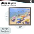 thumbnail image 4 of Stupell Industries Contemporary Colorful Day at Beach Gray Floating Frame Canvas Art, 31 x 25, by LSR Design Studio, 4 of 8