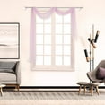 thumbnail image 3 of Washranp Sheer Window Scarf,Solid Color Ultra-thin Soft Voile Textured Bed Canopy Scarf Curtains for Home Decor 196.85*53.15inch, 3 of 5