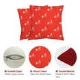 thumbnail image 4 of Zatoumnr Set of 2 Linen Christmas Tree Pattern Pillow Covers, 18x18 Inch, Red Throw Pillows for Winter Decor Christmas Decorations Indoor Outdoor Christmas Gifts for Women Men Family, 4 of 6