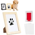 thumbnail image 1 of Kit de marco y almohadillas de tinta para huellas de patas, kit de impresión de huellas de patas de perros y gatos, kit para hacer huellas de patas, regalo de recuerdo conmemorativo para mascotas, mar, 1 of 7