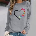 thumbnail image 3 of DDAPJ pyju Heart Dog Paw Graphic Sweatshirt for Women 2025,Cute Dog Mom Shirts Casual Crewneck Fashion Pullover Tops, 3 of 3