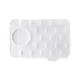 thumbnail image 1 of White silicone faucet handle, drip catcher, and sink protector mat for bathroom and kitchen accessories A, 1 of 5
