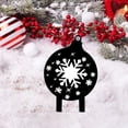 thumbnail image 4 of Letreros navideños para jardín, estaca navideña para jardín, estaca hueca de copo de nieve, Navidad Estilo B, 4 of 8