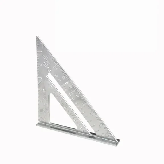 7 Inch Aluminum Speed Square, Triangle Rafter Square, Precision Layout Tool for Carpentry Woodworking