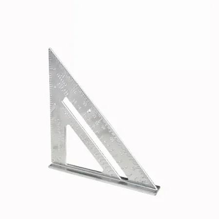 7 Inch Aluminum Speed Square, Triangle Rafter Square, Precision Layout Tool for Carpentry Woodworking