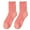 Pink, variant on Unisex Solid Pure Half Terry Crew Socks Soft Plush Blend Fuzzy Socks Warm Cozy Home Sleep Socks for Men & Women (1 Pair) Blue One Size